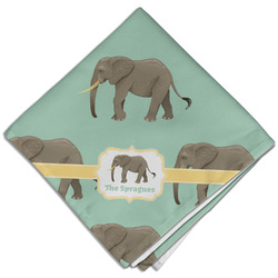 Elephant Cloth Dinner Napkin - Single w/ Name or Text