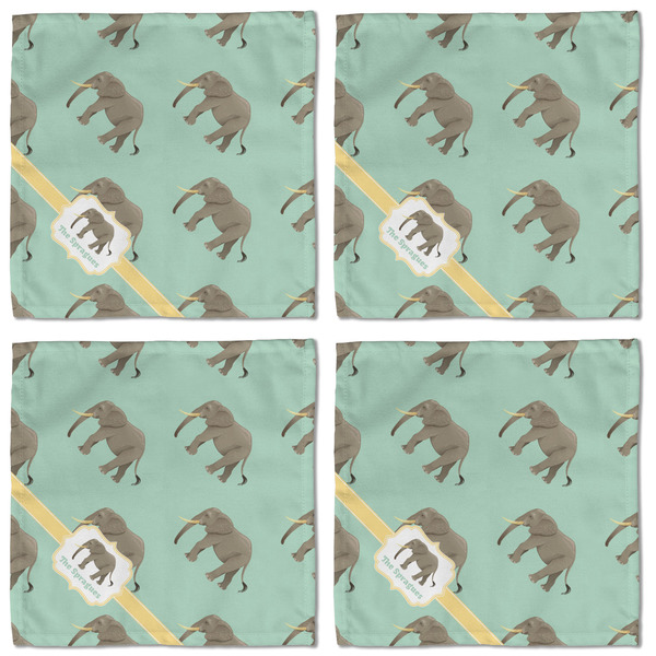 Elephant Cloth Napkins - Personalized Lunch (APPROVAL) Set of 4