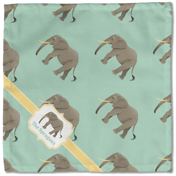 Elephant Cloth Napkins - Personalized Lunch (Single Full Open)