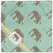 Elephant Cloth Napkins - Personalized Lunch (Single Full Open)