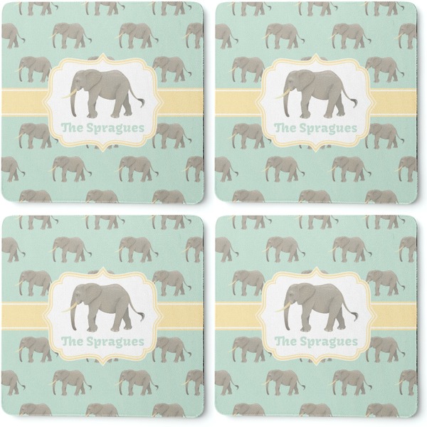 Elephant Coaster Rubber Back - Apvl