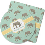 Elephant Rubber Backed Coaster (Personalized)