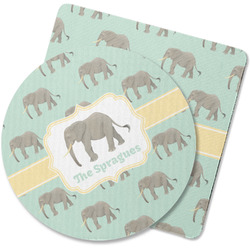 Elephant Rubber Backed Coaster (Personalized)
