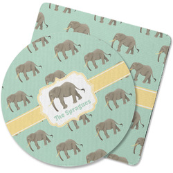 Elephant Rubber Backed Coaster (Personalized)