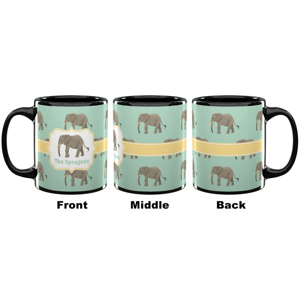 Elephant Coffee Mug - 11 oz - Black APPROVAL