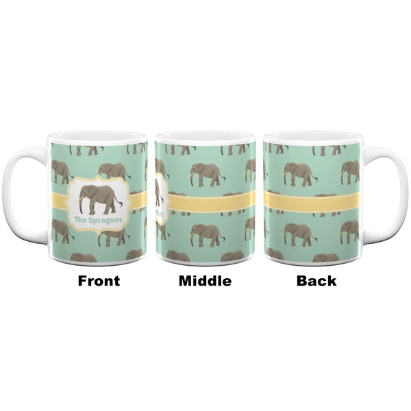 Elephant Coffee Mug - 11 oz - White APPROVAL