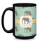Elephant Coffee Mug - 15 oz - Black
