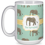 Elephant 15 Oz Coffee Mug - White (Personalized)