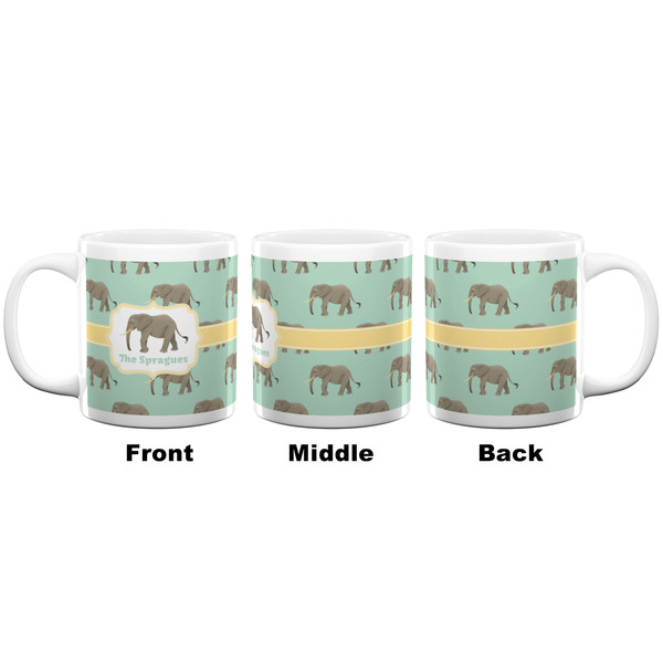 Elephant Coffee Mug - 20 oz - White APPROVAL
