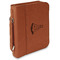 Elephant Cognac Leatherette Bible Covers with Handle & Zipper - Main