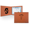 Elephant Cognac Leatherette Diploma / Certificate Holders - Front and Inside - Main