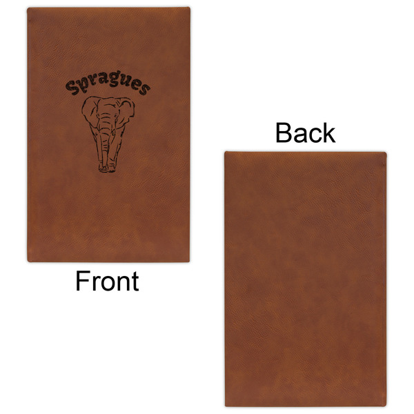 Elephant Cognac Leatherette Journal - Single Sided - Apvl