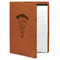 Elephant Cognac Leatherette Portfolios with Notepad - Large - Main