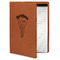 Elephant Cognac Leatherette Portfolios with Notepad - Small - Main