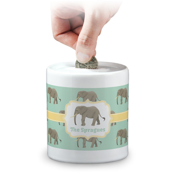 Custom Elephant Coin Bank (Personalized)