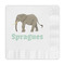 Elephant Embossed Decorative Napkins (Personalized)