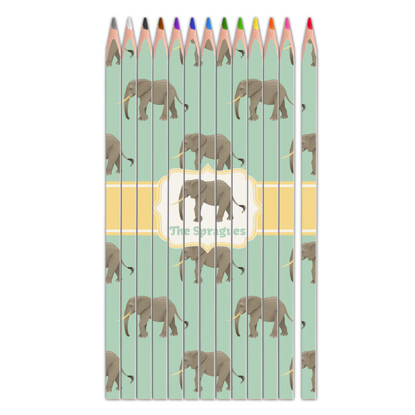 Custom Elephant Colored Pencils (Personalized)
