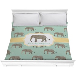 Elephant Comforter - King (Personalized)