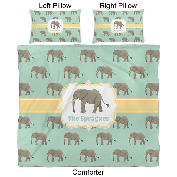 Elephant Comforter Set - King - Approval