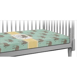 Elephant Crib Fitted Sheet (Personalized)