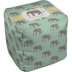 Elephant Cube Pouf Ottoman (Personalized)