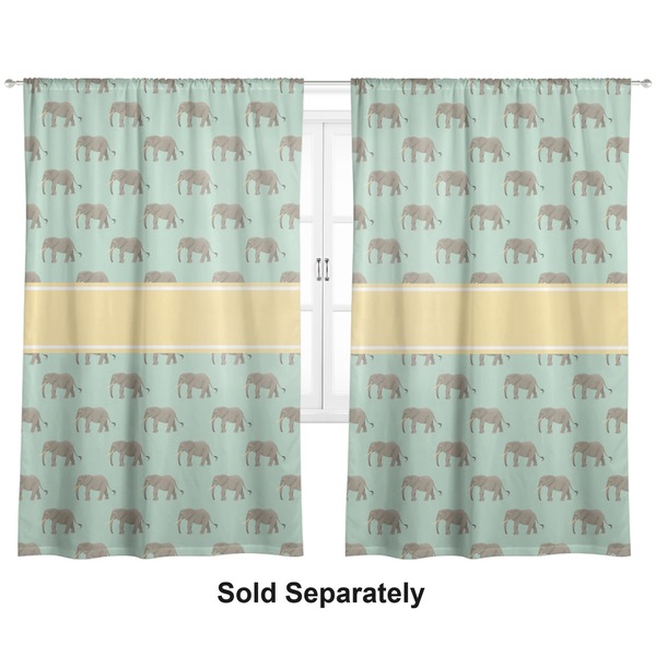 Custom Elephant Curtain Panel - Custom Size