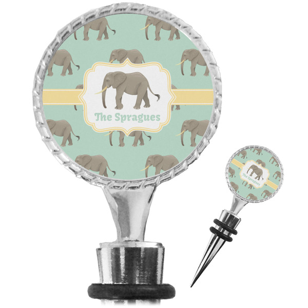 Custom Elephant Wine Bottle Stopper (Personalized)