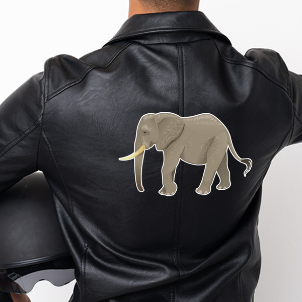 Elephant Custom Shape Iron On Patches - XXXL - APPROVAL