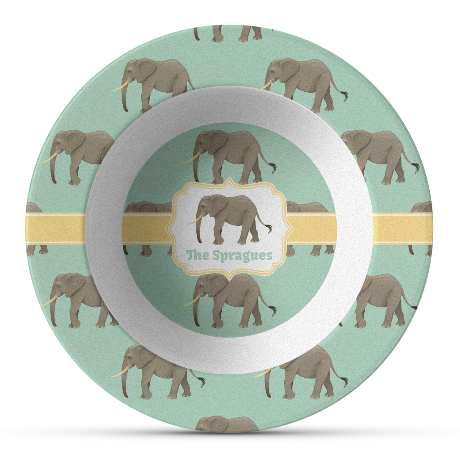 Custom Elephant Plastic Bowl - Microwave Safe - Composite Polymer ...