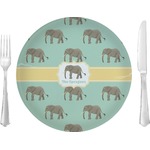 Elephant Glass Lunch / Dinner Plate 10" (Personalized)