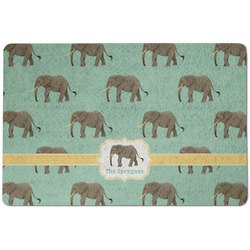 Elephant Dog Food Mat w/ Name or Text