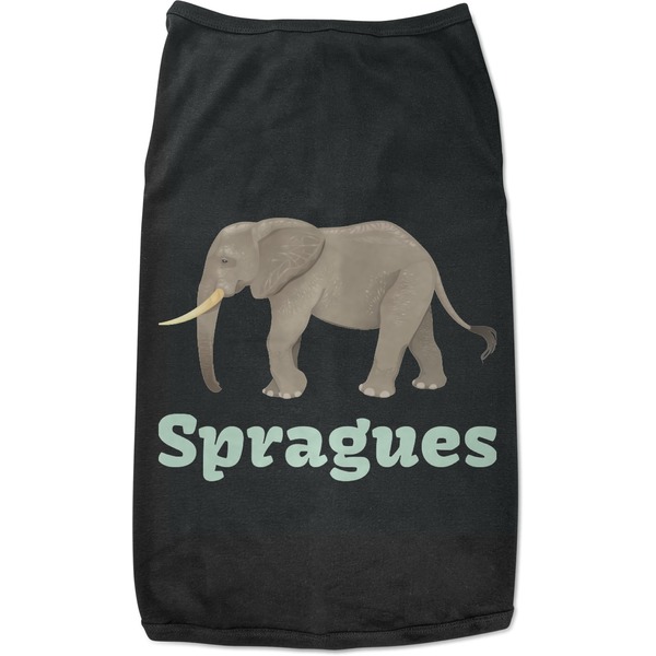 Custom Elephant Black Pet Shirt (Personalized)