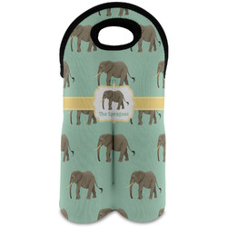 Elephant Wine Tote Bag (2 Bottles) (Personalized)