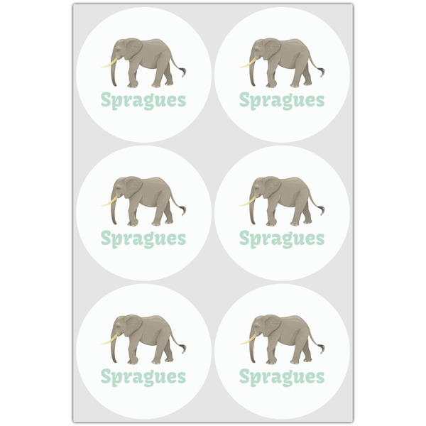 Elephant Drink Topper - Large - Set of 6