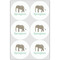 Elephant Drink Topper - Large - Set of 6