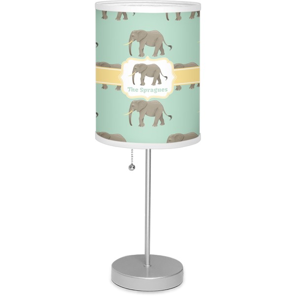 Custom Elephant Lamp with Drum Shade (Personalized)