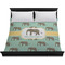 Elephant Duvet Cover - King - On Bed - No Prop