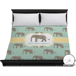 Elephant Duvet Cover - King (Personalized)
