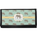 Elephant Canvas Checkbook Cover (Personalized)