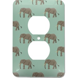 Elephant Electric Outlet Plate (Personalized)