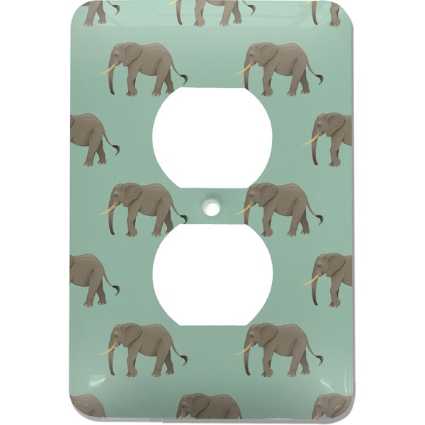 Custom Elephant Electric Outlet Plate