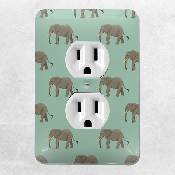 Elephant Electric Outlet Plate - LIFESTYLE