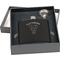 Elephant Engraved Black Flask Gift Set