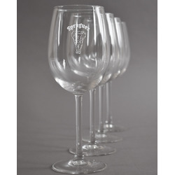 Elephant Wine Glasses (Set of 4) (Personalized)