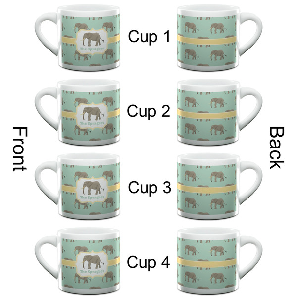 Elephant Espresso Cup - 6oz (Double Shot Set of 4) APPROVAL