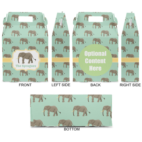 Elephant Gable Favor Box - Approval