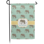 Elephant Small Garden Flag - Single Sided w/ Name or Text
