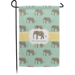 Elephant Small Garden Flag - Double Sided w/ Name or Text