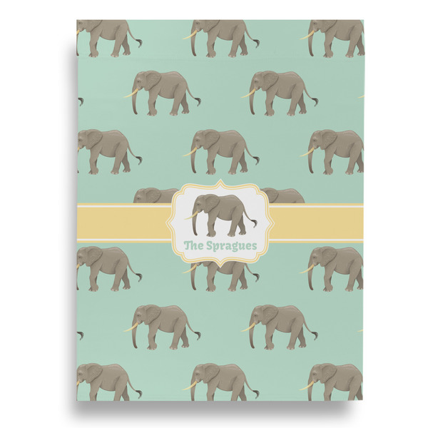 Elephant Garden Flags - Large - Single Sided - FRONT