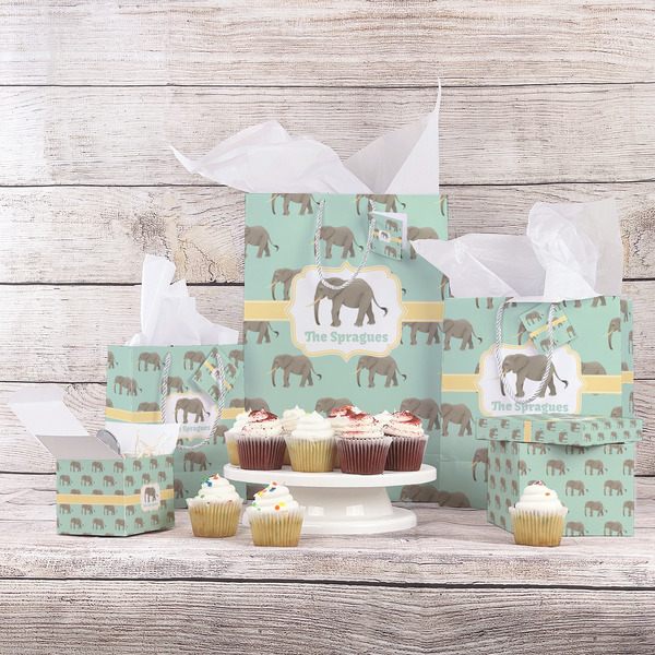 Elephant Gift Bags - In Context
